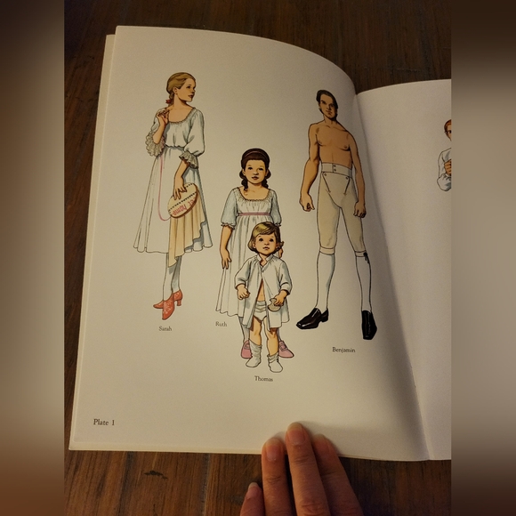 American Family Of The Colonial Era vintage Paper Dolls book by Tom Tierney - Picture 7 of 7
